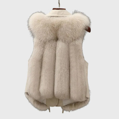 Aveline Faux Fur Vest – Luxuriøs Vinter Elegance