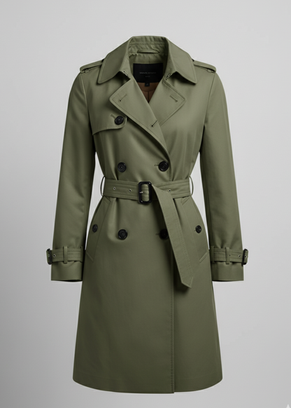 Ikonisk Beige Trenchcoat - Tidløs Elegance til Enhver Anledning