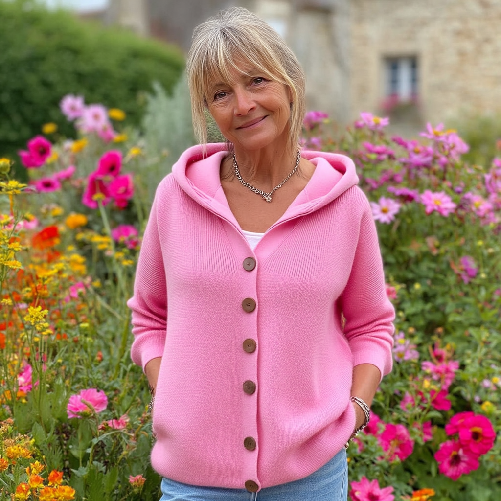 Cléandre | Vest med hætte og knapper